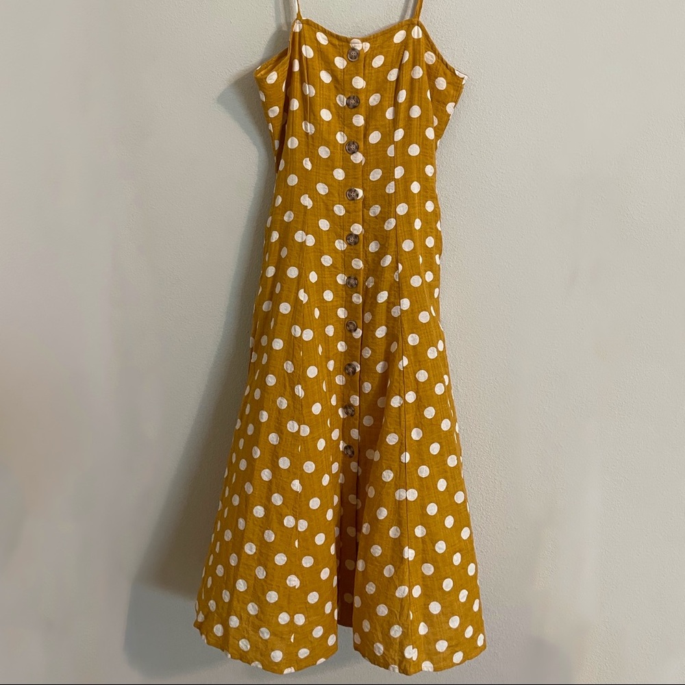 Rebellion | Mustard Dot Dress